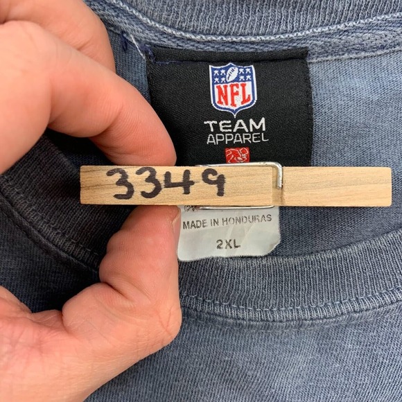 NFL Chicago Bears Brian Urlacher 54 Tee Thrifted Vintage Style Size 2XL - Picture 11 of 11